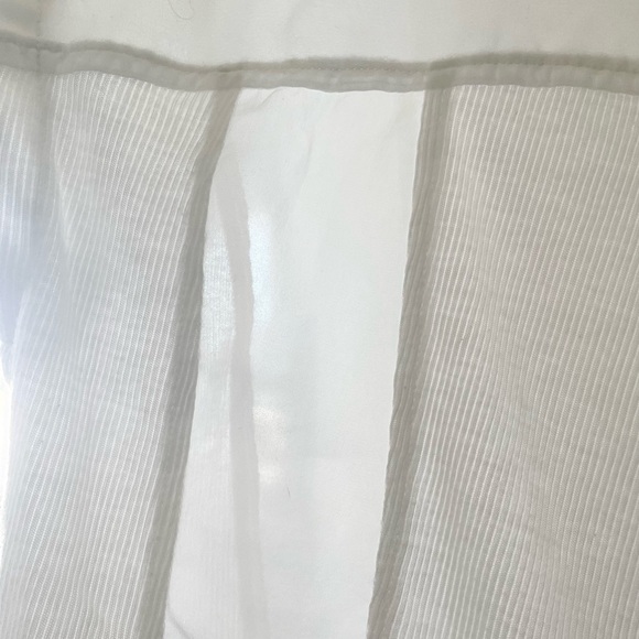 BCBGeneration white sheer combo short sleeve t shirt top xs - Picture 4 of 5